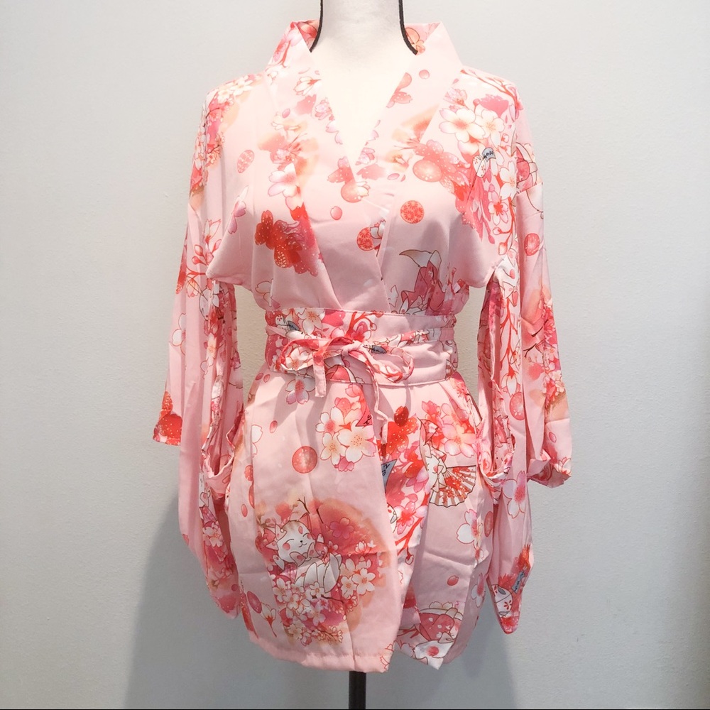 NWT Pink Kimono sleepwear lingeries